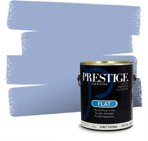 Miniatura 730 de Pintura Exterior + imprimación PRESTIGE, todo-en-uno, 1 galón, acabado mate, color comparable al Valspar* Royal Gray* VS151-Gris real