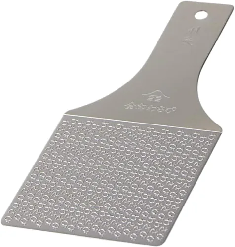Rallador de Wasabi de acero inoxidable sostenible – Hagane Zame – Rejilla Wasabi, ajo, jengibre, manzanas, frutas, verduras, textura
