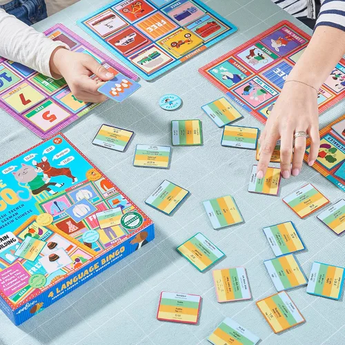 Miniatura 4 de eeBoo Juego de bingo en 4 idiomas/Español, Francés, Alemán, Chino Mandarín/Edades 3+
