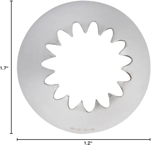 Miniatura 8 de Restaurantware Pastry Tek - Punta para decoración de 1 estrella abierta, punta de glaseado de acero inoxidable resistente a abolladuras, apta