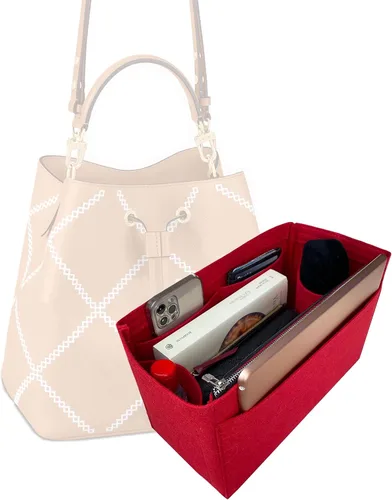 Organizador de bolso para Lv Neonoe MM, organizador de bolsas Noe, organizador de bolsas Petit Noe, organizador de inserción, hecho a mano, cómodo,