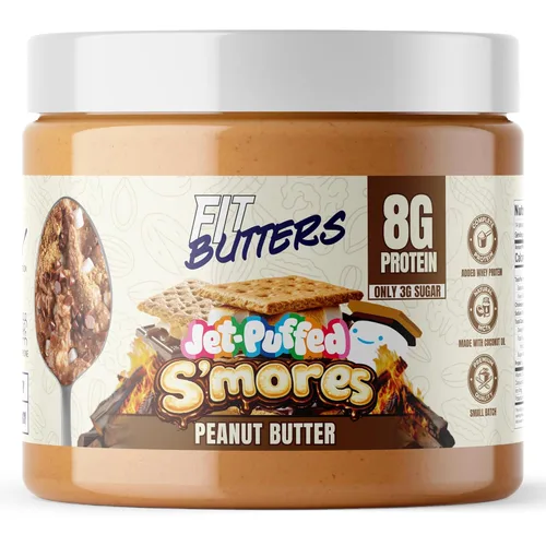 Miniatura 12 de FIt Butters Rory's Cookie Monster Madness (Galletas y Crema de Galleta Mantequilla de Anacardo), Mantequilla de Nueces con Proteína Añadida y Aceite