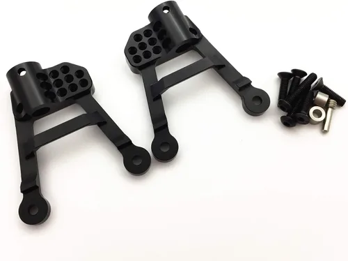 Miniatura 2 de TREAL SCX10 II Torres de choque traseras de aluminio Torres de choque Aros de choque para Axial SCX10 2 90046 90047 Escala 1/10 Crawlers Camión Negro