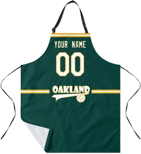 Miniatura 24 de ANTKING Custom Apron with Pocket Custom Any Name and Any Number Gifts for Dad Men Fans