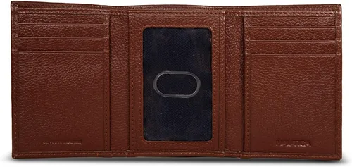Miniatura 79 de Nautica Men's Trifold Wallet RFID Blocking Protection ID Window Card Slots Genuine Leather Durable
