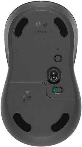Miniatura 5 de Logitech Signature M550L - Mouse inalámbrico de tamaño estándar, clic silencioso, conexión Bluetooth o USB, compatible con Windows, MacOS, Linux
