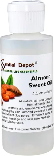 Miniatura 6 de Essential Depot Aceite dulce de almendras PLUS FREE recipiente vacío de 2 onzas, 1 cuarto de galón, 32 onzas, recipiente de polietileno de alta