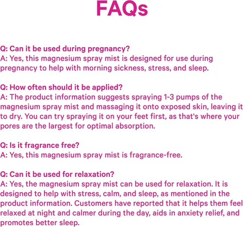Miniatura 9 de Pink Stork Mist: Espray con magnesio para aliviar los mareos y náuseas matutinas – Promueve los niveles de energía, la calidad del sueño y más