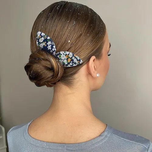 Miniatura 4 de 4 Piezas Creador de Moños Hábil Twist Francés Oreja de Conejo Retorcedor de Moños Flor Flexible Rápido Accesorios de Peinado para Mujeres Niñas
