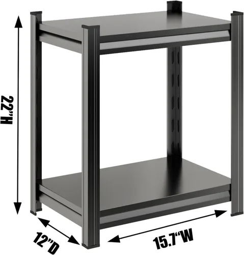 Miniatura 3 de Estantes de almacenamiento, estantería de metal resistente, estantería de garaje, estantes de metal ajustables, estantería de 5 niveles