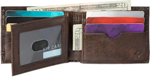 Miniatura 13 de Columbia Billetera plegable para hombre, múltiples ranuras para tarjetas, ventana de identificación