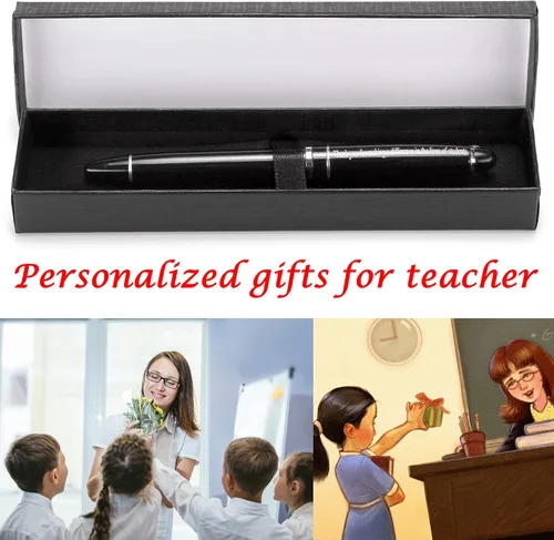 Miniatura 6 de Bolígrafos personalizados, regalos de agradecimiento para profesores para hombres y mujeres, bolígrafo de regalo grabado para profesores