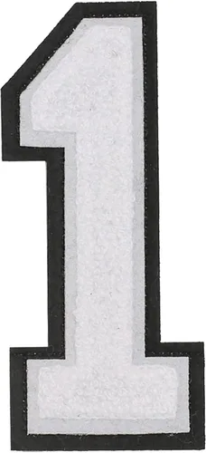 Miniatura 68 de GYGYL - 3 parches de letras deportivas de felpilla con purpurina, parches para planchar de tamaño grande para decoración de disfraces