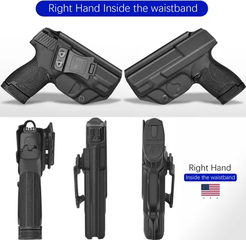 Miniatura 3 de Holster IWB Kydex Fit – Trigger Guard – Inside Waistband Concealed Carry – Adjustable Cant & 'Posi-Click' Retention - No Wear or Jitter - USA Made