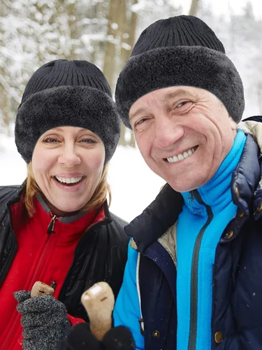 Miniatura 4 de Blulu Máscara de esquí para hombres de punto máscara facial completa de invierno pasamontañas de 1 agujero sombrero de esquí para clima frío hombres