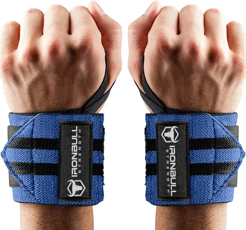 Miniatura 10 de Muñequeras para levantamiento de pesas (aprobadas por USPA e IPL) - Correas de muñeca de calidad premium de 18 pulgadas para levantamiento de pesas