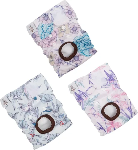 CuteBone D36L - Pañales para perras, paquete de 3 unidades, tamaño L, D36L