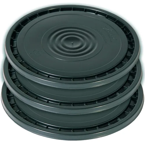 Miniatura 9 de Meranti Tapa de cubo reutilizable de 3.5, 5, 6 y 7 galones, grado alimenticio, color negro, paquete de 1