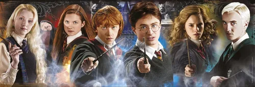 Miniatura 2 de Clementoni - Harry Potter Panorama Puzzle 1000pcs Potter-1000 Hecho en Italia, 1000 Piezas, Panorámico, Películas Famosas, Diversión para Adultos