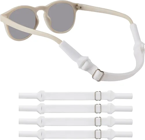Miniatura 15 de lvvfit Correas ajustables para lentes de bebé (5-8 pulgadas), correas ajustables para lentes de sol deportivas, para niños y niñas, de 0 a 3 años