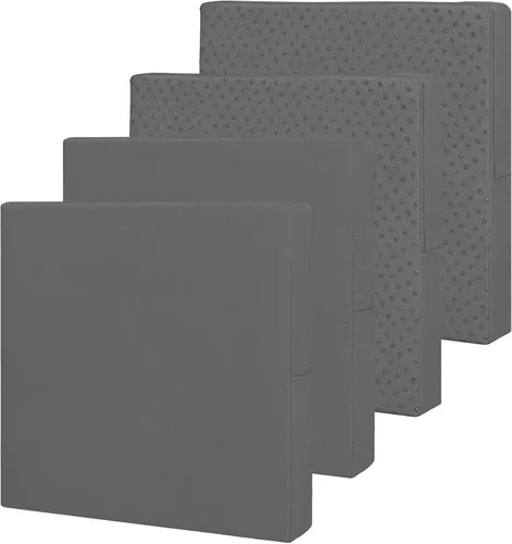 Miniatura 25 de Easy-Going - Paquete de 4 fundas de cojín impermeables para patio, de 24x22x4 pulgadas, fundas de repuesto antideslizantes para asientos al aire