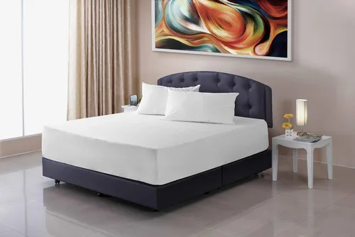 Miniatura 2 de Protector de colchón acolchado de 38 x 75 pulgadas, funda protectora de cama ajustable de algodón, bolsillo profundo de 18 pulgadas, impermeable