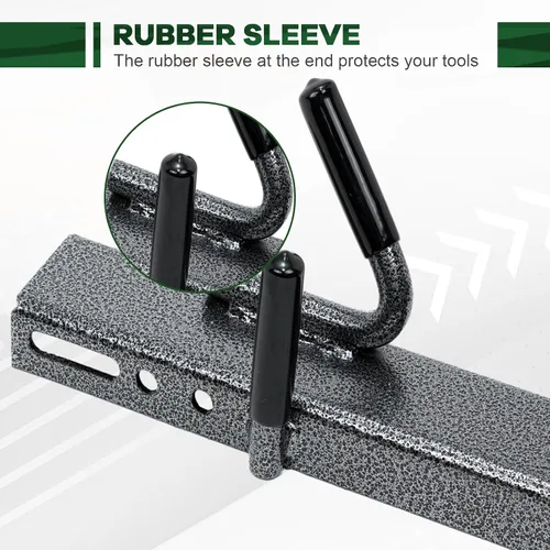 Miniatura 4 de ELITEWILL Portarecortadoras con cerradura para 2 lugares, soporte de línea de corte, compatible con soportes de remolques de paisajismo abiertos