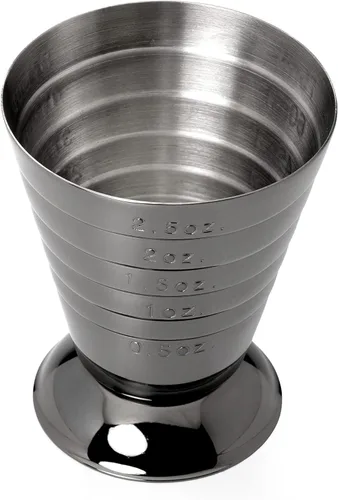 Miniatura 5 de Barfly Taza medidora de barra, 2.5 onzas., Gun Metal Black Negro