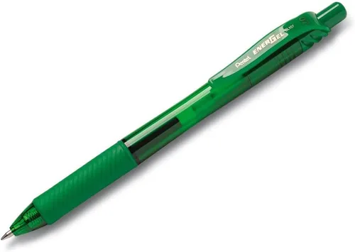 Miniatura 2 de Pentel EnerGel-X - Lapicera de gel líquido retráctil, punta de 0,7 mm de metal, trazo medio, 3 unidades, Verde