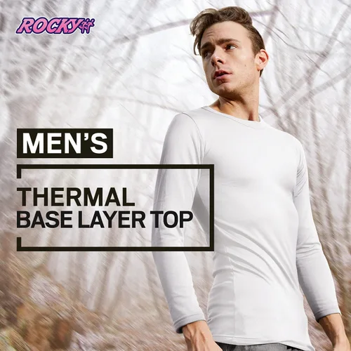Miniatura 2 de Rocky Parte superior de capa base térmica para hombre camisa larga de ropa interior John con aislamiento para calor de esquí al aire librepijama
