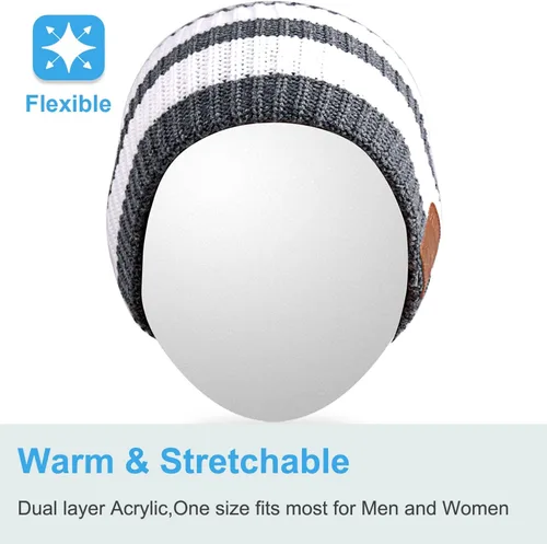 Miniatura 51 de Rotibox - Gorro inalámbrico con Bluetooth para deportes al aire libre, regalo de Navidad.