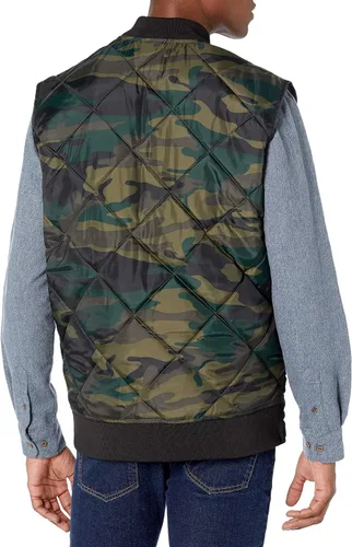 Miniatura 2 de Dickies Chaleco acolchado con diamantes de camuflaje para hombres grandes y altos