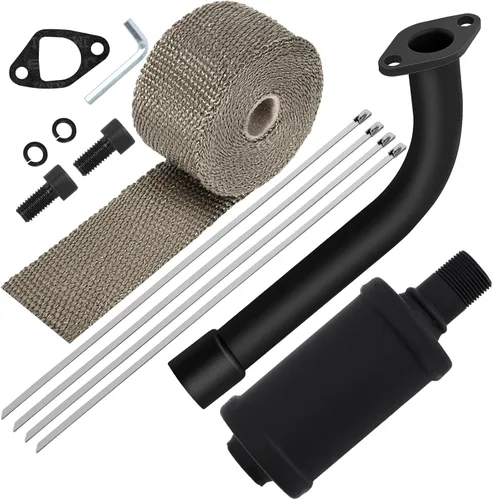 Kit de tubo de cabecera de escape SOFO - para piezas de rendimiento Predator 212 para motor de 196cc 224cc 200cc GX160 GX200 6.5HP Coleman CT200u