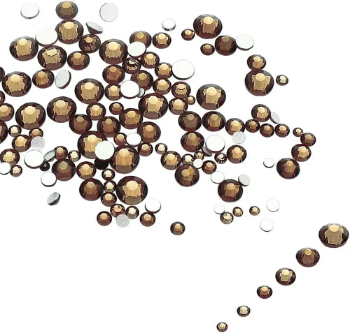Miniatura 26 de LolliBeads Piedras redondas de resina para uñas con parte trasera plana y cristales acrílicos.