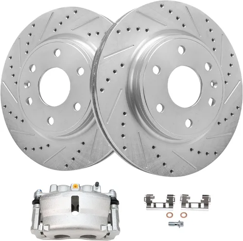 Miniatura 47 de Detroit Axle - Rotores de freno delanteros para Lexus GS350 GS430 GS450h GS460 IS200t IS250 IS300 IS350 Reemplazo de rotores de freno perforados