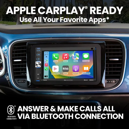 Miniatura 4 de BOSS Audio Systems BCP62 Estéreo para Auto - Apple CarPlay, Doble DIN, Pantalla Táctil Capacitiva de 6.2 Pulgadas, Bluetooth, Sin Reproductor