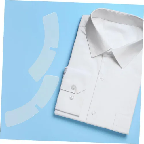 Miniatura 4 de 100 piezas transparentes para cuello para hombres y mujeres, insertos de soporte de cuello para camisas de vestir para uso a término