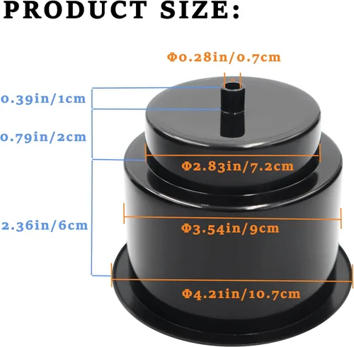 Miniatura 3 de DNB Portavasos de Plástico Negro - 4 PCS Soportes para Bebidas de Inserción con Drenaje - Accesorios para Barco Marino Coche RV