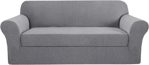 Miniatura 15 de H.VERSAILTEX Funda de Sofá de Alta Elasticidad de 2 Piezas Fundas de Sofá Elegante Funda/Protector de Muebles Suave con Tela de Patrón a Cuadros