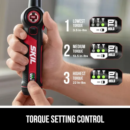 Miniatura 3 de SKIL - Destornillador recargable Twist 2.0 de 4 V con cabeza giratoria, ajuste de torque, cable de carga USB-C y juego de 2 brocas - SD5619-01
