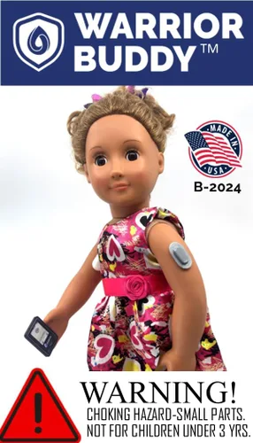 Miniatura 4 de Warrior Buddy - Accesorios para la diabetes compatibles con muñecas de 18 pulgadas o juguetes de peluche (Dexcom G6, plástico)