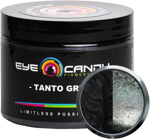 Miniatura 15 de Eye Candy Pigments - Polvo de mica gris de alta calidad, color gris fósil (1.76 oz), para epoxi, resina, jabón, pintura, carpintería, vertido