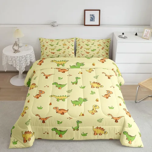Miniatura 33 de Feelyou Juego de edredón de oso azul, juego de ropa de cama de osos de animales, juego de edredón acolchado con estampado de arboleda de galaxia
