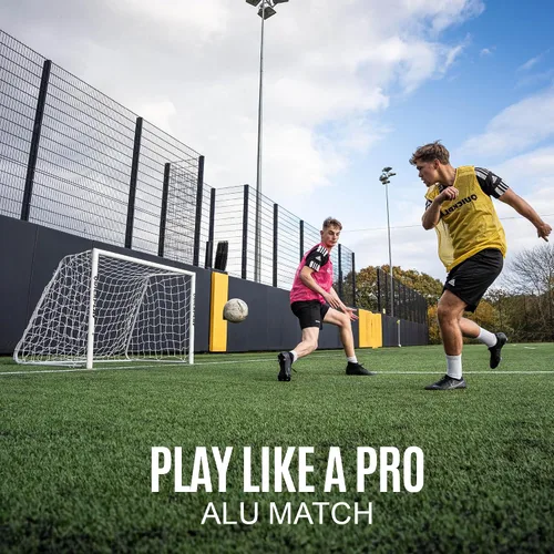 Miniatura 2 de QUICKPLAY Pro Alu Match Gama de portería de fútbol Gol de fútbol de aluminio reforzado premium [Un solo gol]
