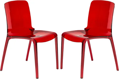 Miniatura 19 de LeisureMod Silla de comedor moderna de mediados de siglo, silla de acrílico para cocina, comedor y decoración contemporánea del hogar