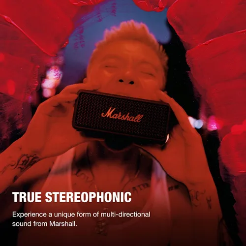 Miniatura 3 de Marshall Emberton III - Altavoz Bluetooth portátil, diseño resistente e impermeable IP67, sonido estéreo fuerte, graves profundos con tiempo