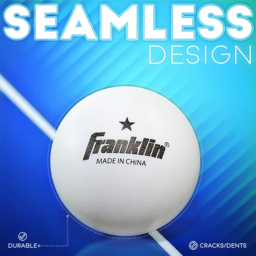 Miniatura 3 de Franklin Sports Pelotas de tenis de mesa - Pelotas de tenis de mesa de tamaño y peso oficial 40mm - Pelotas profesionales de una estrella - Paquetes