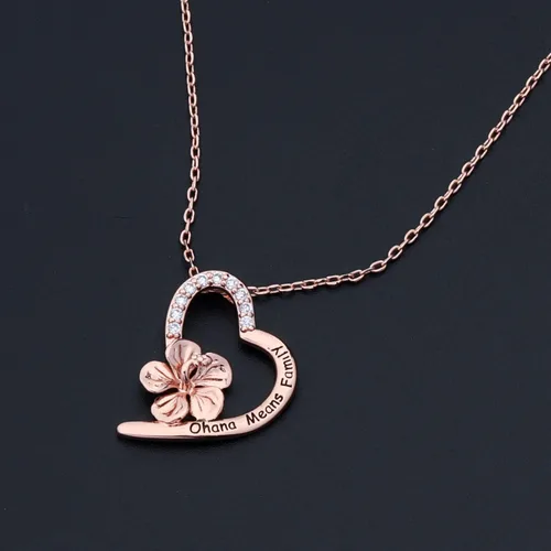 Miniatura 3 de FOTAP Ohana - Pulsera de flores de hibisco Ohana significa collar familiar OHANA Fans Jewelry BFF Jewelry