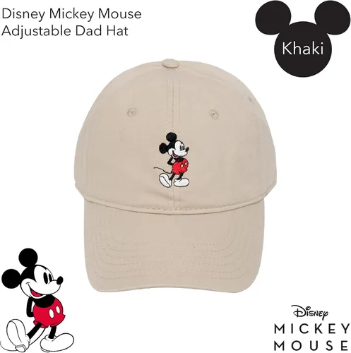 Miniatura 2 de Concept One Disney Mickey Mouse Embroidered Cotton Adjustable Dad Hat with Curved Brim