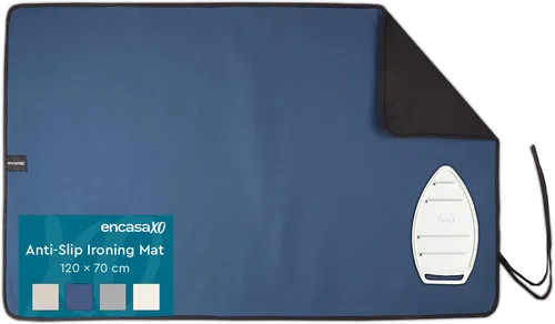 Miniatura 28 de Encasa XO - Almohadilla de planchado (grande 122 cm x 71 cm) con acolchado de 3 mm y soporte de plancha de silicona para prensado al vapor sobre
